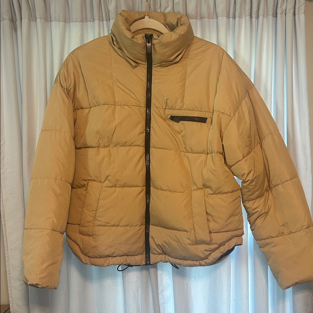 Urban Outfitters Tan Puffer Jacket